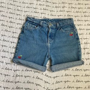 Vintage Jordache Cherry Embroidery Shorts